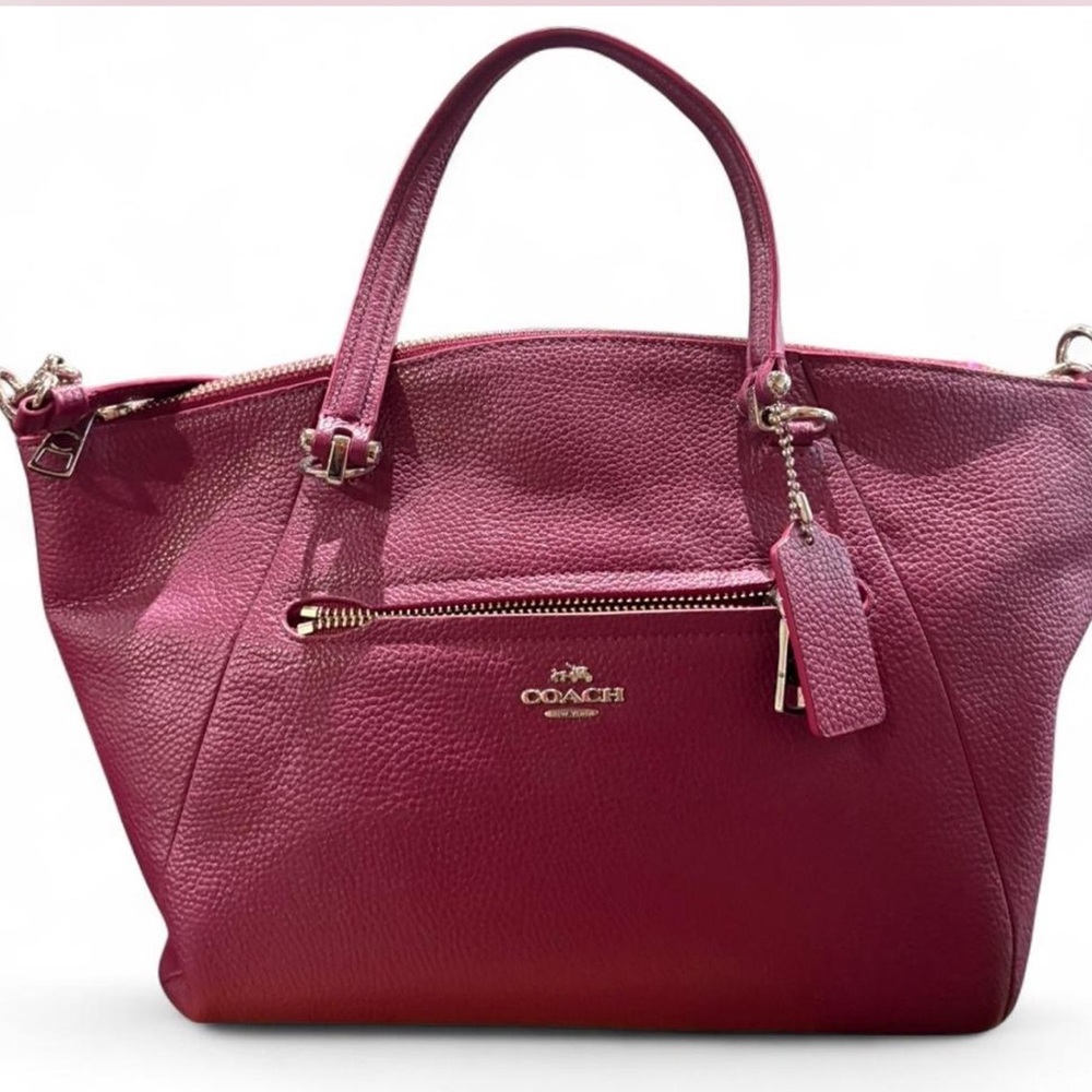 Coach Women's Pink Leather Tote Bag RARE Y2K no duster